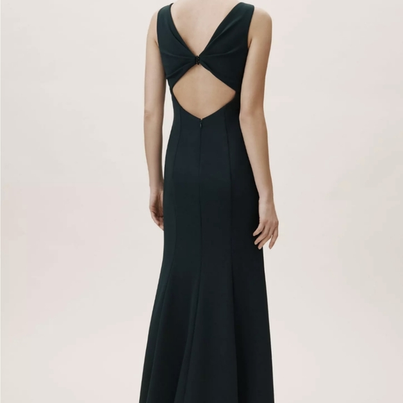 BHLDN Misty Dress in Dark Emerald - Picture 2 of 7